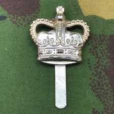 Original British Staybrite Army Cap Badge Ministry of Defence Civilian Employee