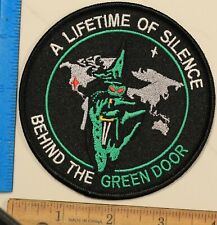 RARE - BLACK OPS MILITARY PATCH – A Lifetime of Silence Behind the Green Door  picture