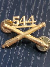 WWII US Army 544th Field Artillery Battalion Collar Pin Badge x1 L@@K picture