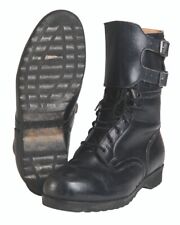 Military Czech Army Black Leather M60 Men's Combat 2 Buckle Boots Size 10 picture
