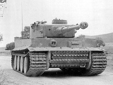 WW2 B&W Photo German Tiger Tank in Action, Early  WWII Tiger 1 World War Two