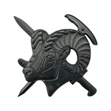 US Army Mountaineering Black Metal Badge