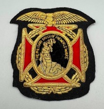 WWII MOWW The Military Order Of The World Wars Gold Bullion Uniform Patch