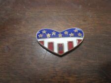ENAMELED ON BRASS USA STARS & STRIPES FLAG MILITARY WIVES CHARM FLAG picture