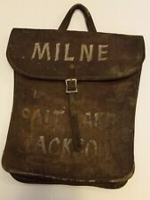 Vintage Antique Leather Tote Satchel Bag Stagecoach Pony Express Wild West Milne picture