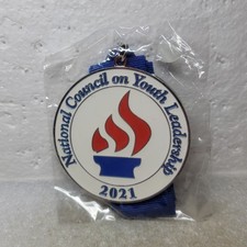 Youth Leadership Medal 2021 Blue Ribbon NCYL Award Recognition Rare New in PKG