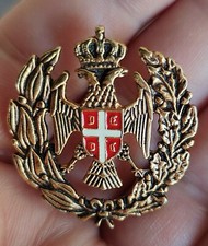 🔴SERBIAN KRAJINA ARMY - KRAJINA - Officers cap badge🔴   