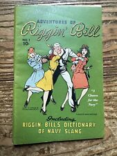 Adventures of Riggin' Bill 1 VF- 7.5 WWII USN Navy 1943 Golden Age Comic picture