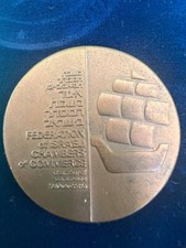 1988 Israeli Chambers of Commerce Tel Aviv Medal Bronze Recognition Award RV1