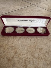 4-Piece Vintage "My Favorite Angels" Archangel Coins Set