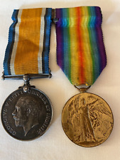WW1 British War and Victory Medal 266242 PTE Gilbert Barlow South Lancs Regiment picture