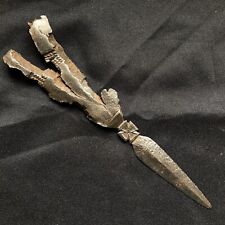 WWI german trench art fixed blade knife from shrapnel  picture