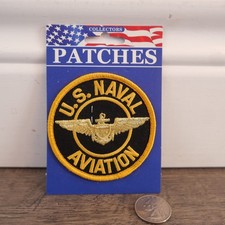 US Naval Aviation Wings Badge Patch Pilot Navigator Veteran USMC Obsolete