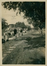 WWII Coimbatore india Road Workers  Royal Navy Serviceman Photo 3x2 inch