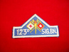 US Army Vietnam Era 123rd Signal Battalion Patch picture