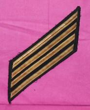 WW II USN GOLD FOUR HASH MARKS  SERVICE STRIPES 7.25 INCHES IN LENGTH VINTAGE picture