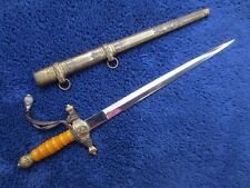  RARE ORIGINAL VINTAGE IMPERIAL NAVY MINIATURE DAGGER AND SCABBARD picture