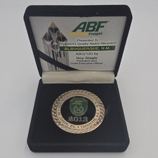 2013 ABF Freight President's Quality Award Recipient Coin Trucking Collectible