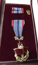 Czechoslovakia Original Order of Red Banner of Labor 1955-60 w/ Case & Award Doc