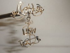 WWII ANCHOR MOTHER USN NAVY GOLD GF PIN FOLK ART UNIQUE