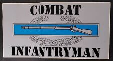 U.S. Army Infantry Bumper Sticker Combat Infantryman Musket Rare Vtg 1980s  picture