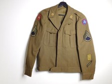 US Army Wool Jacket Infantry Field Coat Mens 36L WW2 D-Day 3rd 9th Battle Groups