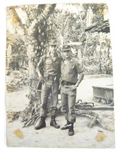 South Vietnamese ARVN Soldiers Vietnam War Photo Agfa Paper Unknown Unit Patch