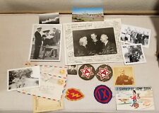 WW 2 Army Soldier's Letters And Photographs, WW2  patches  picture