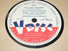 JUMP JAZZ 78 rpm V DISC WW II #882 Sam Donohue JMMY LUNCEFORD Bobby Sherwood picture