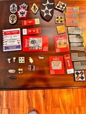 US Army Military Patch & Insignia Lot Vanguard Pins Flags Medical Ribbons