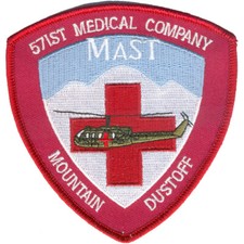 571st Aviation Medical Company Air Ambulance MAST Patch