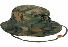 MARINE CORPS BOONIE HAT USMC DIGITAL WOODLAND CAMOUFLAGE XL 7 3/4 USA MADE   picture