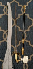 🔥 VANGUARD V-21 US NAVY SWORD SHEATH COVER ETCHED DETAILS STAINLESS 30" CLEAN