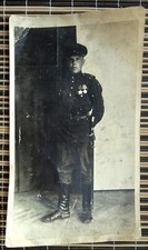 WWII. Young Soviet Officer. Cavalry Spurs & Sabre. Order of Glory. Large Photo