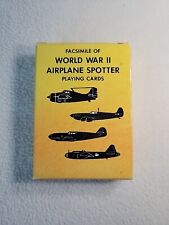1990  World War II Airplane Spotter Playing Cards, US Military First Issued 1943 picture