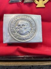WW2 OLD BELT BUCKLE Extremely Rare Piece Of History picture