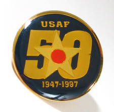 Vintage USAF 50th Anniversary Lapel Pin 1947–1997 United States Air Force