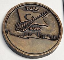 TuAF Hawk Militaria Challenge Coin Turkish Airforce Rare Combat Award picture