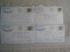 Lot 4 1969 Vietnam War Handwritten  Letters From AF GI to Army GI