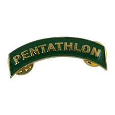 JROTC Pentathlon Ribbon Tab Pin Badge Military Achievement Award New