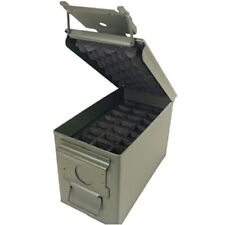 50 Cal Metal Ammo Can w/ Foam - Holds 24 Mags, Military Steel Storage picture