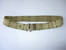 WWI US Army Officer Pistol Belt Web Khaki Canvas with Brass Components WW1 picture