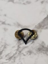 Vintage Black Army Military Officer Private First Class Rank Pin Insignia 1 Pin picture