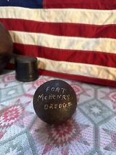RARE WAR OF 1812 CANNONBALL DREDGED FROM HARBOR - FORT MCHENRY BALTIMORE MD picture