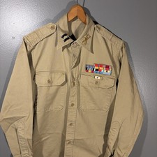 Vintage US Army Captain Field Artillery Uniform Shirt 15x32 Korea Bronze Star V