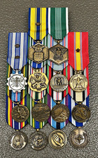 US Military Mini Medal Ribbon Bar Lot Iraq Afghanistan NDSM KDSM Militaria