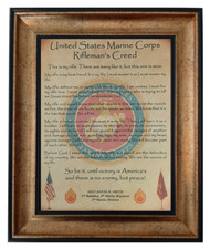 MC-BETTER: MARINE CORPS Rifleman's Creed FRAMED (B2) PERSONALIZED