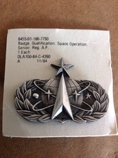 Space Operation Qualification Badge Senior, Reg. A.F.