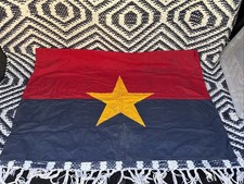 Captured Viet Cong Flag 31x20 VC Combat Used Vietnam War Banner Vet Bring Back