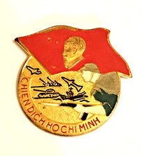 1970's MILITARY NORTH VIETNAM HO CHI MINH UdSSR Communist era medal pin badge